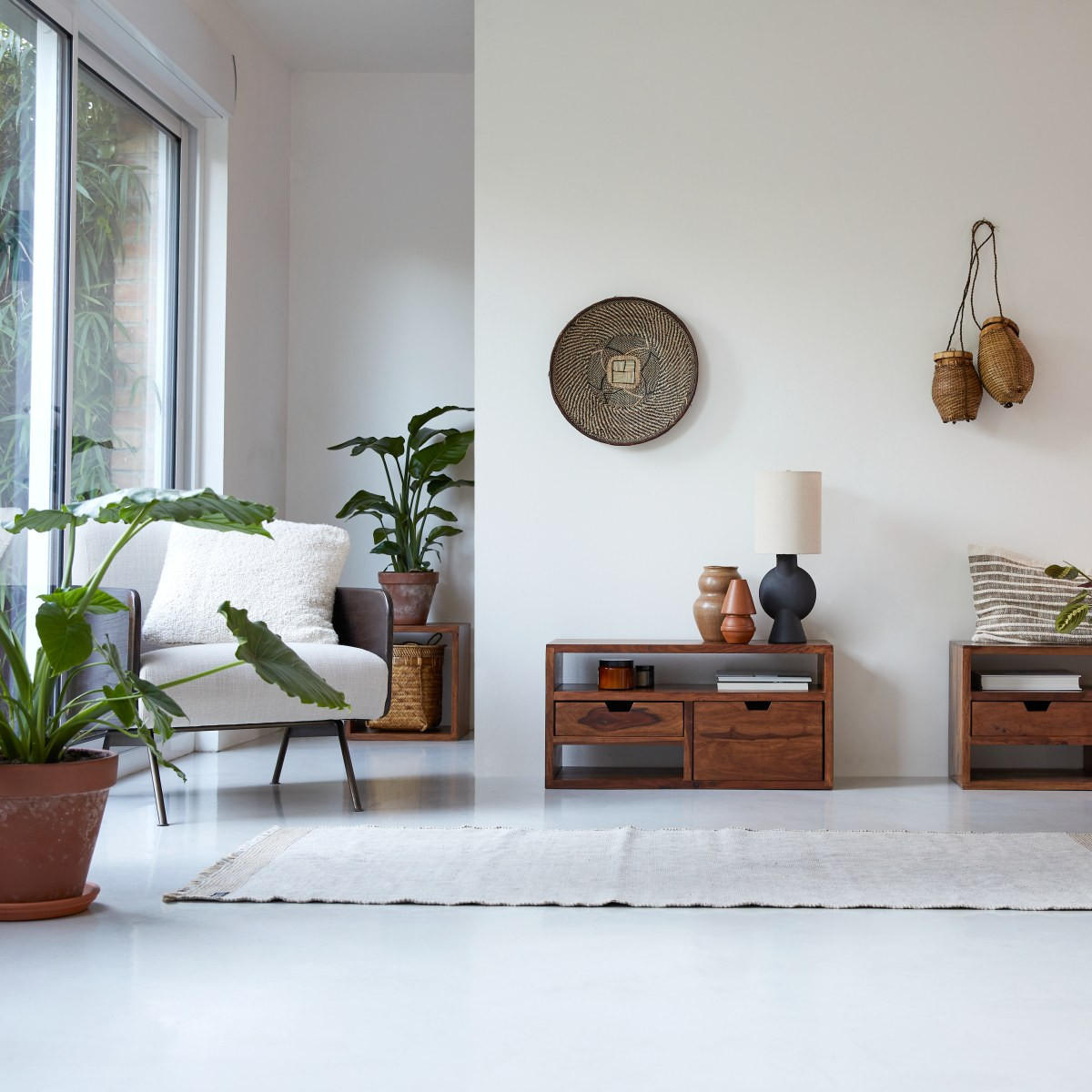 TV-SCHRANK Kwarto Braun aus Palisander - Braun, Holz (84/42/32cm) - Tikamoon