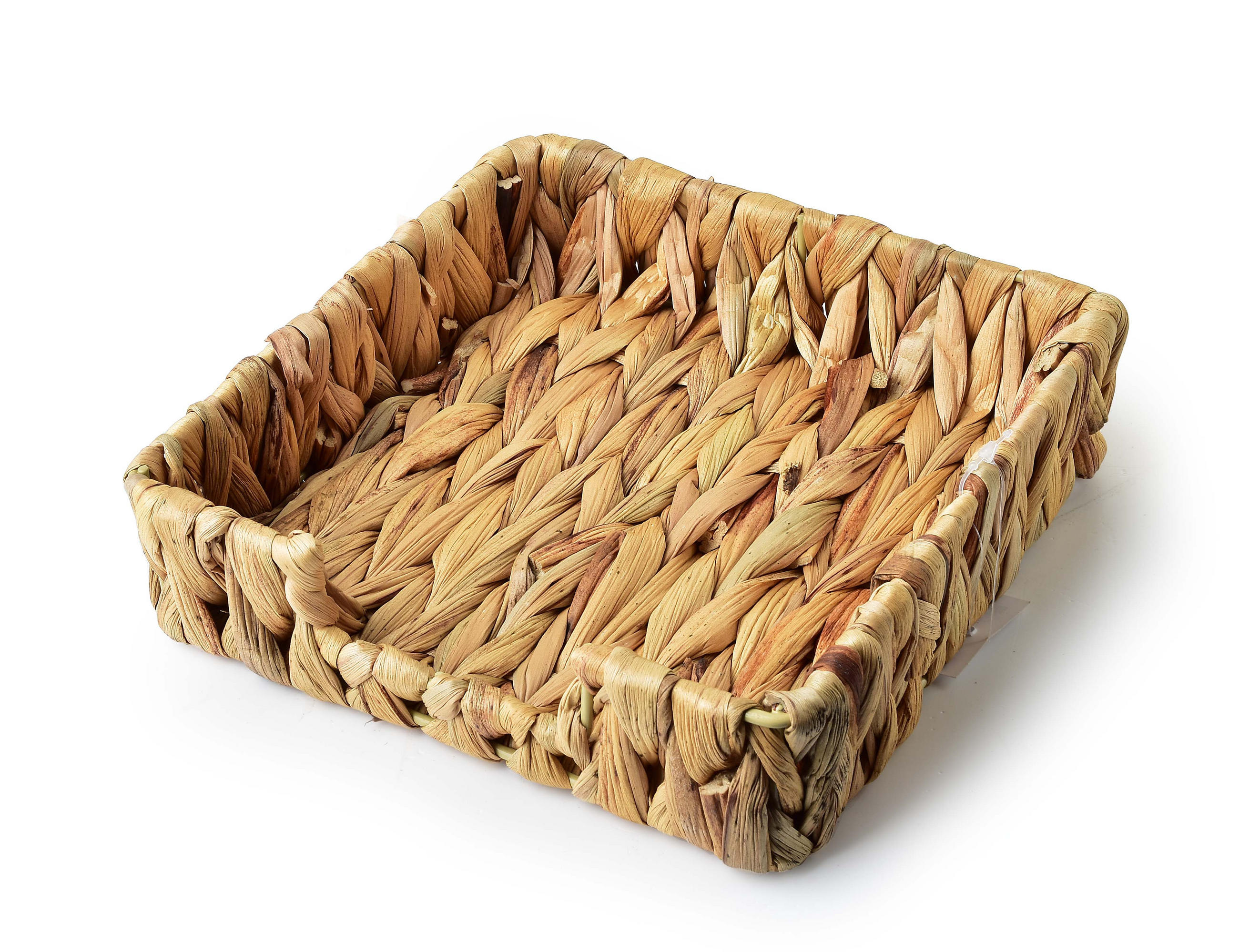 KOSMETIKTÜCHERBOX Amparo Beige 19/19/5 cm Naturmaterial - Beige, Naturmaterialien (19/19/5cm) - Mondex