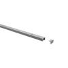 GARDINENSCHIENE / OBJEKTSCHIENE Primax 100 cm, 1-läufig Silbergrau - Silberfarben/Alufarben, Metall (1.4/0.9/100cm) - INTERDECO