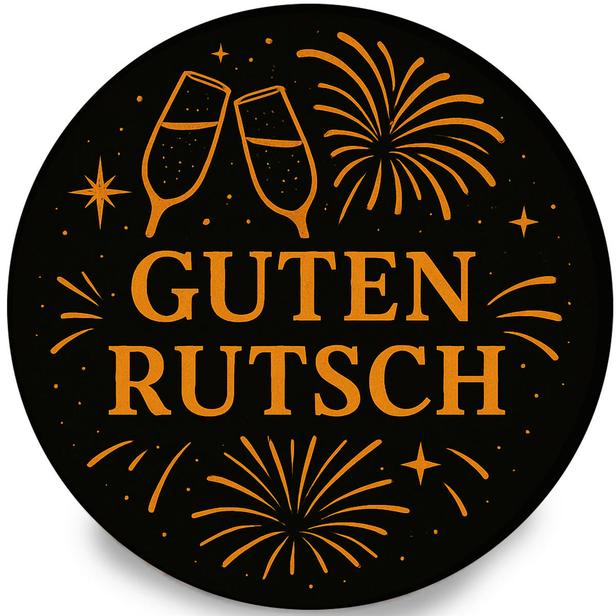 DUFTKERZE im Glas - Neujahr Honigmelone Bonbonsglas 120 g - Orange, Naturmaterialien (7/10cm)