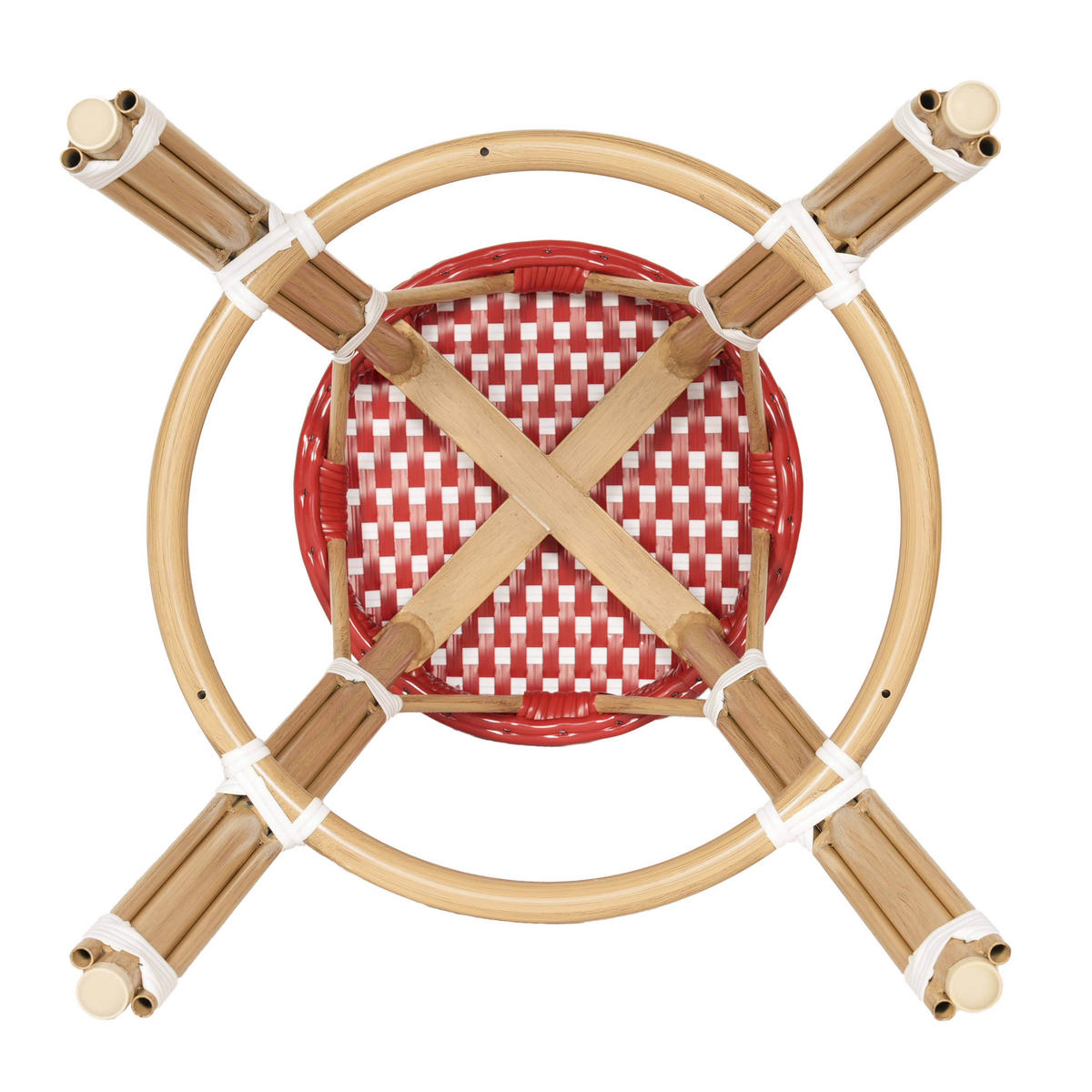 BARHOCKER, Rot - Rot, Metall (43/75/43cm) - Oviala