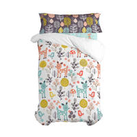BETTBEZUG 2er-Set teiliges woodland 135/140x200 cm (standardgrösse) mehrfarbig - Multicolor, Textil (140/200cm) - Happy Friday