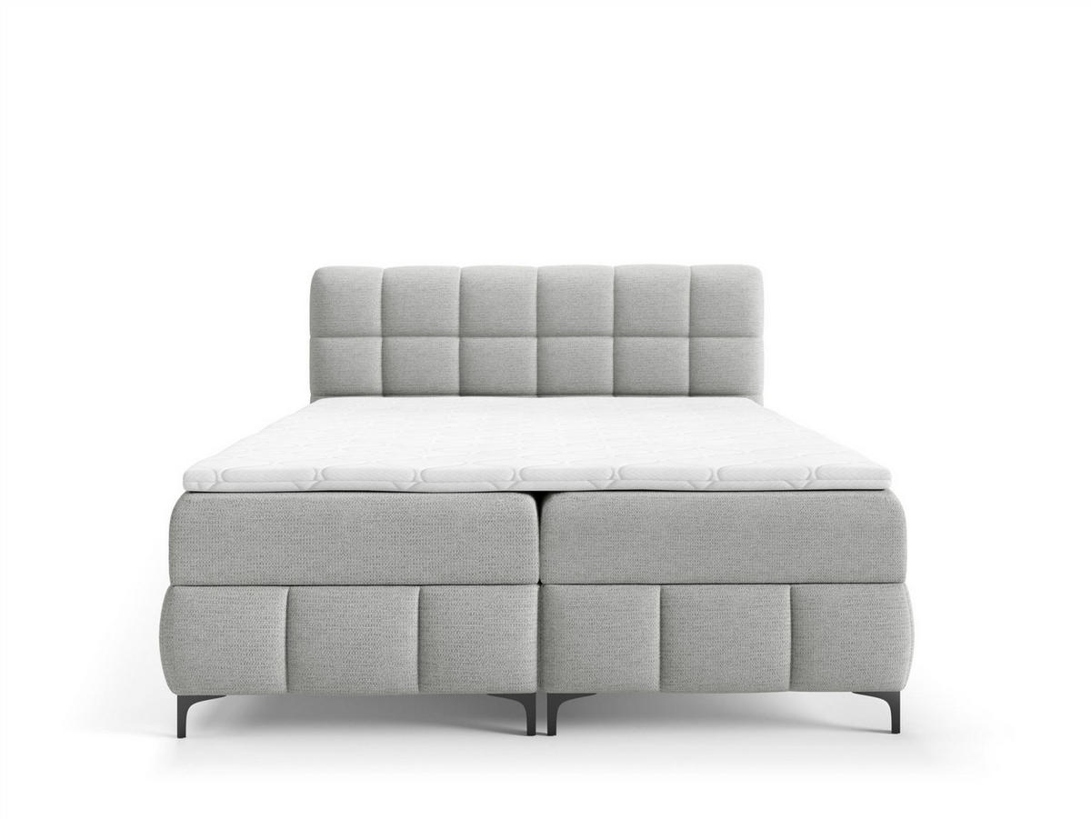 BOXBETT Sophie In Aragon - Grau, Holzwerkstoff/Textil (100/200cm) - Fun Möbel