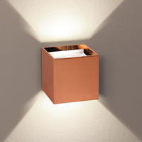LED-WANDLAMPE Ixa High Power Kupfer Quadratisch - Kupferfarben, Metall (10/10/10cm) - s.luce