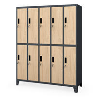 ARBEITSSCHUTZ-KLEIDERSCHRANK BARTEK 172 x 136 x 45 cm - Anthrazit/Sonoma Eiche, Metall (136/172/45cm) - Jan Nowak