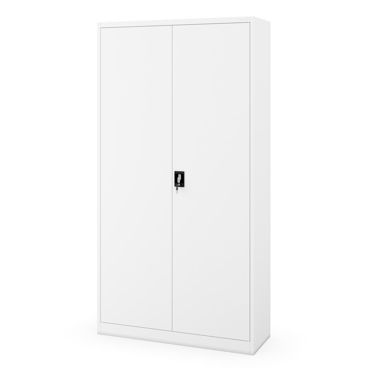 AKTENSCHRANK Jan II 220 - Weiß, Metall (115/220/40cm) - Jan Nowak