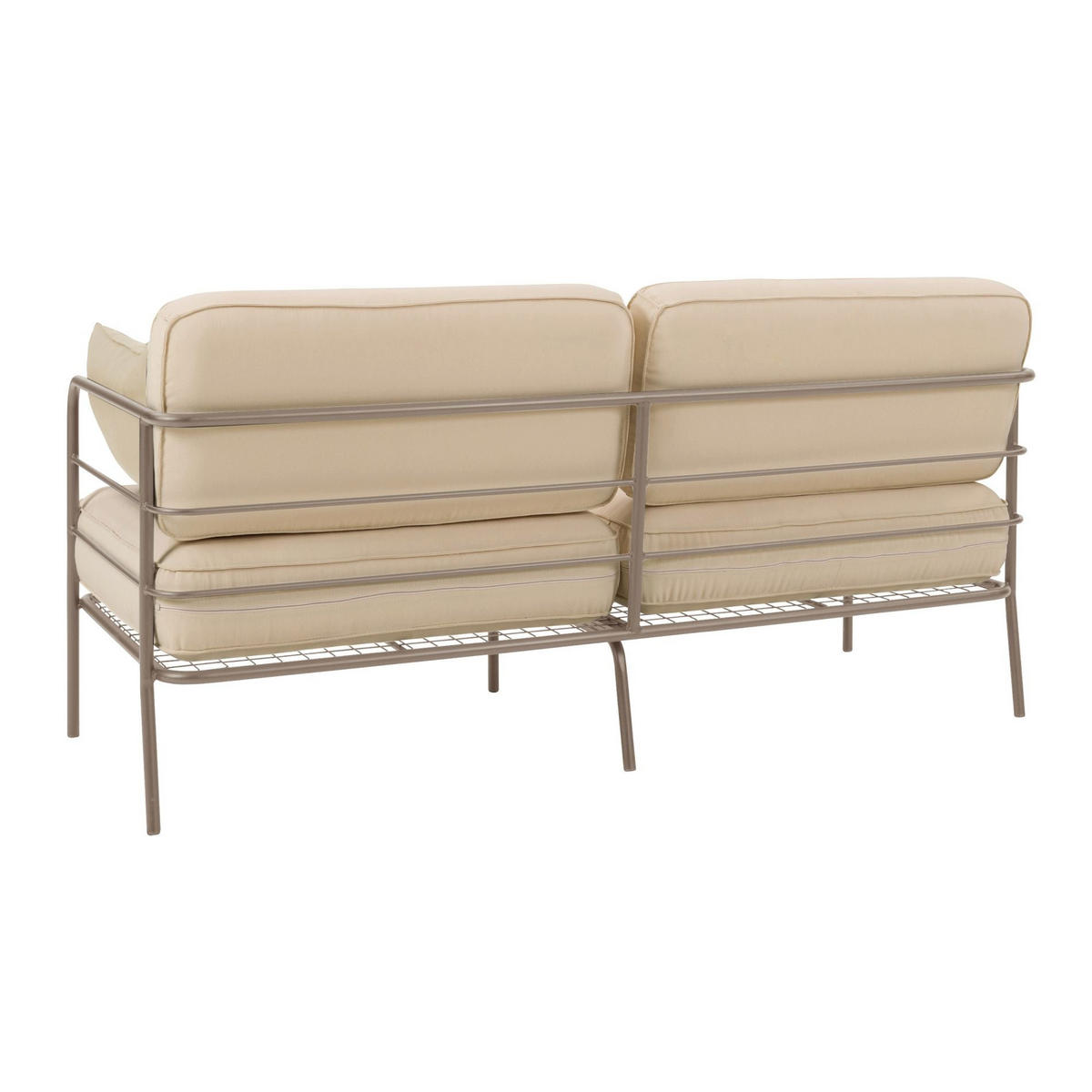 GARTEN-SOFA Preggel Beige/Beige 156 cm - Beige, Textil (156/80/71cm) - Selsey