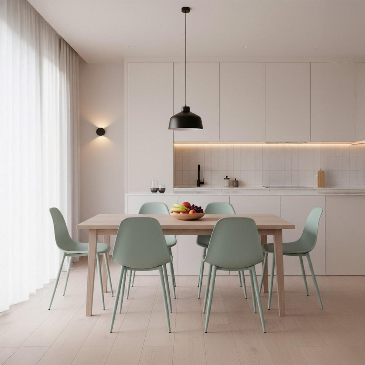 STUHL FÜR DRAUSSEN Nina Grün 45 cm x 80 cm - Grün, Kunststoff (45/80/53cm)