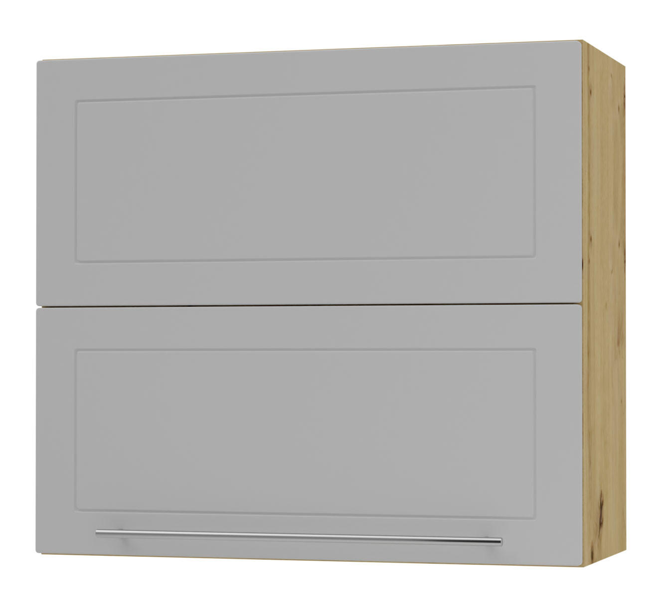 KÜCHENHÄNGESCHRANK Kvantum W8B/80 Dust Grey Matt / Eiche Artisan Matt 80 / 32,5 / 72cm - Eiche Artisan/Grau, Holz/Holzwerkstoff (80/72/32.5cm) - Feldmann-Wohnen