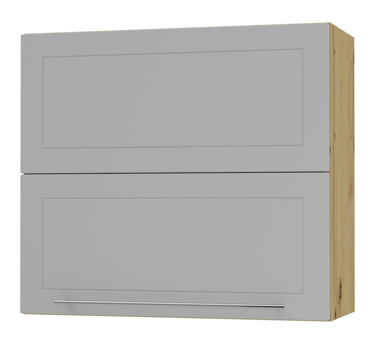 KÜCHENHÄNGESCHRANK Kvantum W8B/80 Dust Grey Matt / Eiche Artisan Matt 80 / 32,5 / 72cm - Eiche Artisan/Grau, Holz/Holzwerkstoff (80/72/32.5cm) - Feldmann-Wohnen