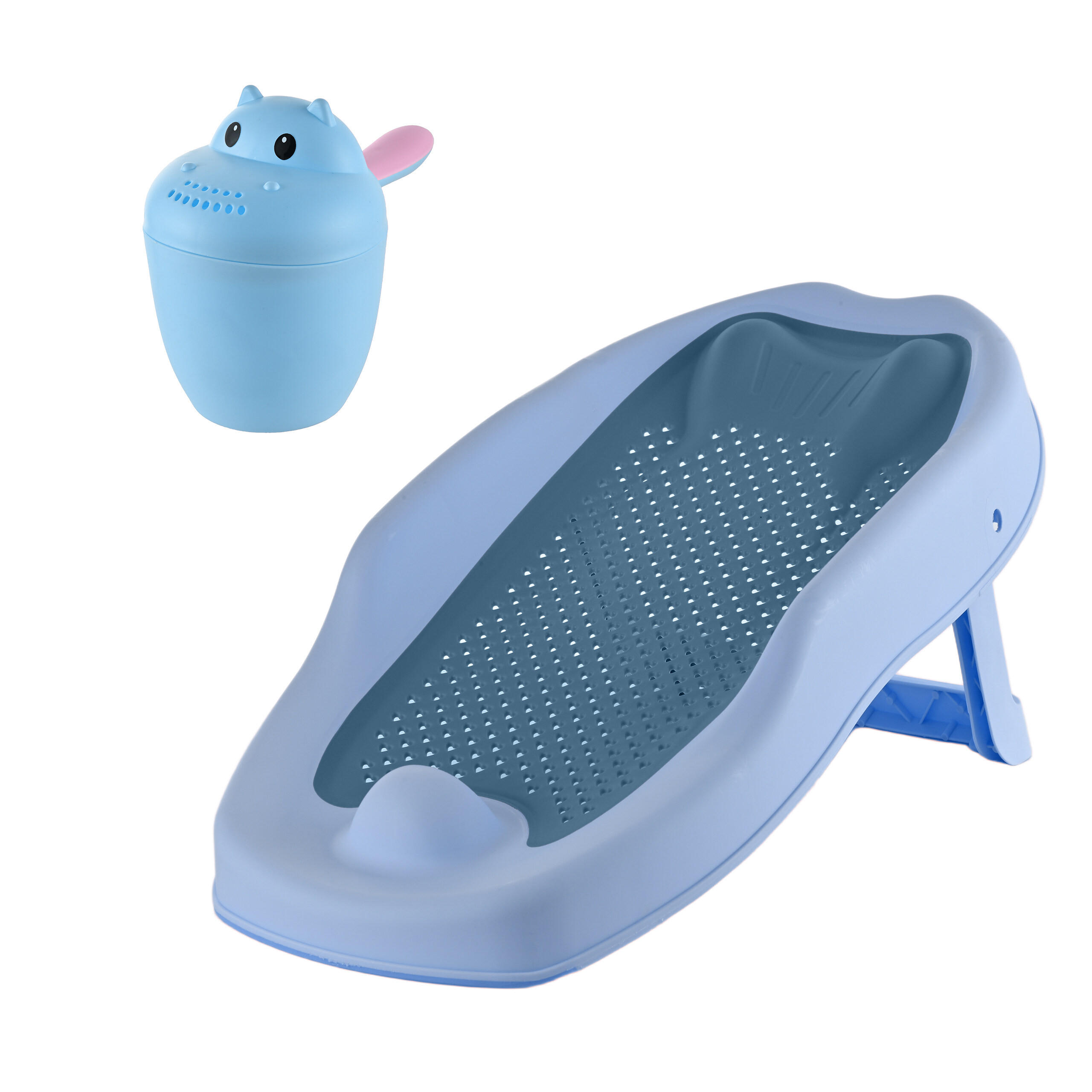 BADLIGG Blå 2-delars-set - Multicolor, Plast (51.5/30cm) - Relaxdays