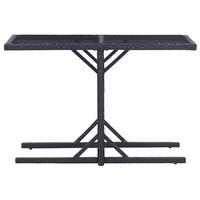 GARTENTISCH Tischulf 53/72/110 cm - Schwarz, Naturmaterialien (110/53/72cm) - ZMH