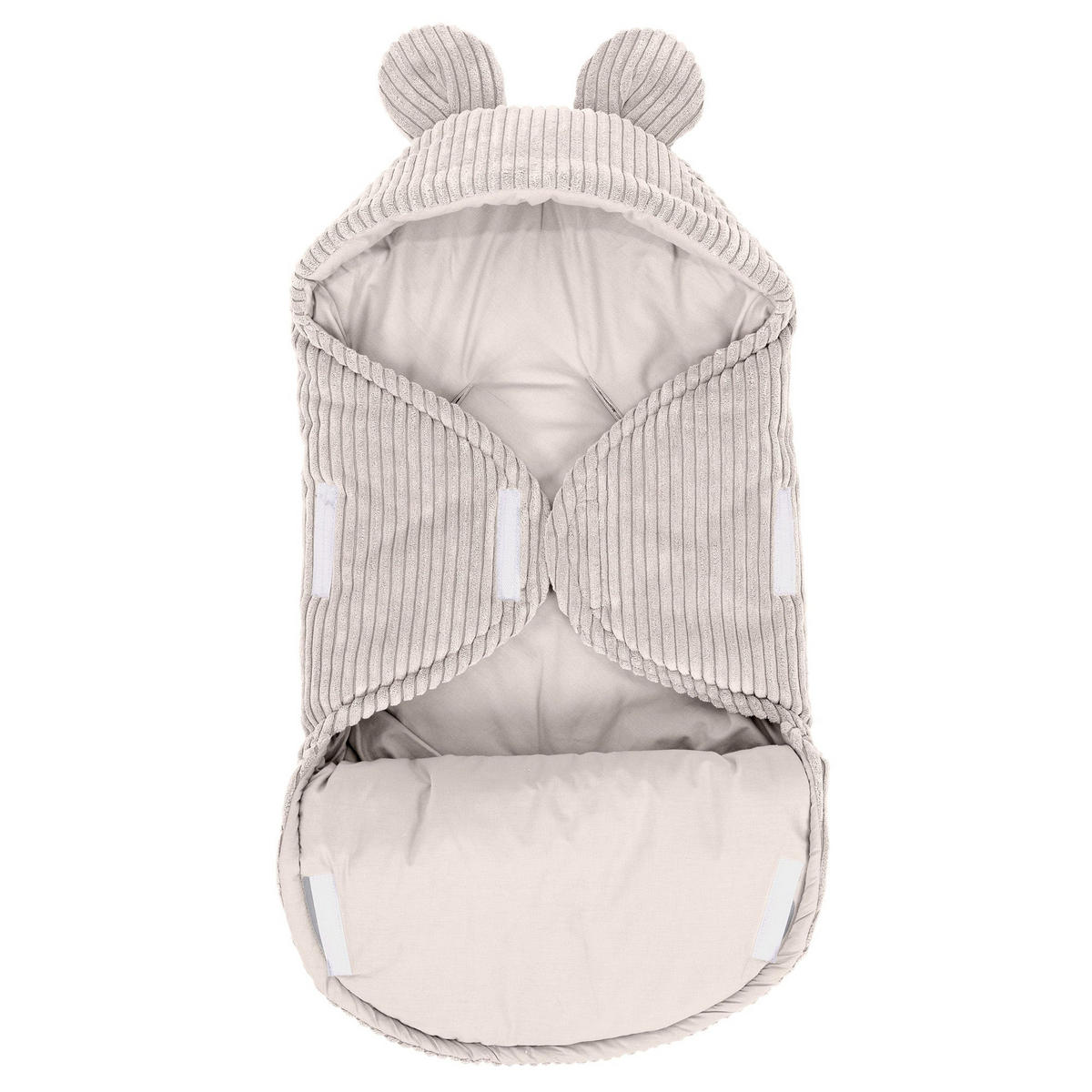 EINSCHLAGDECKE für Babys aus Cord in Ecru - Beige, Textil (45/80cm) - MeowBaby