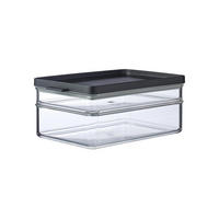 KÜHLSCHRANKDOSE DUO Omnia Black 500+1200 ml - Schwarz, Kunststoff (14.9/9.4/23cm) - Mepal