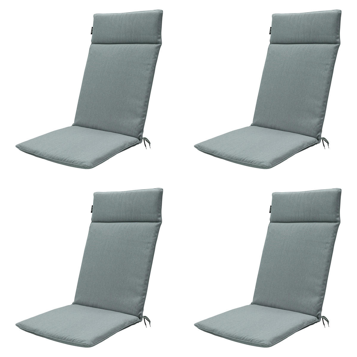 Madison Gartenstuhlkissen Silber 50x8x120 cm