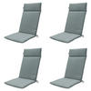 GARTENSTUHLKISSEN Canvas 120/50 cm 4er-Set - Silberfarben, Textil (50/8/120cm) - Madison