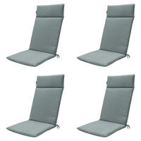 GARTENSTUHLKISSEN Canvas 120/50 cm 4er-Set - Silberfarben, Textil (50/8/120cm) - Madison