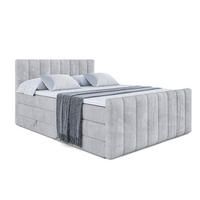 BOXSPRINGBETT OTTA-Z KING - 140x200 - H3/H4 - Hellgrau - Hellgrau, Holzwerkstoff (140/200cm) - ALTDECOR