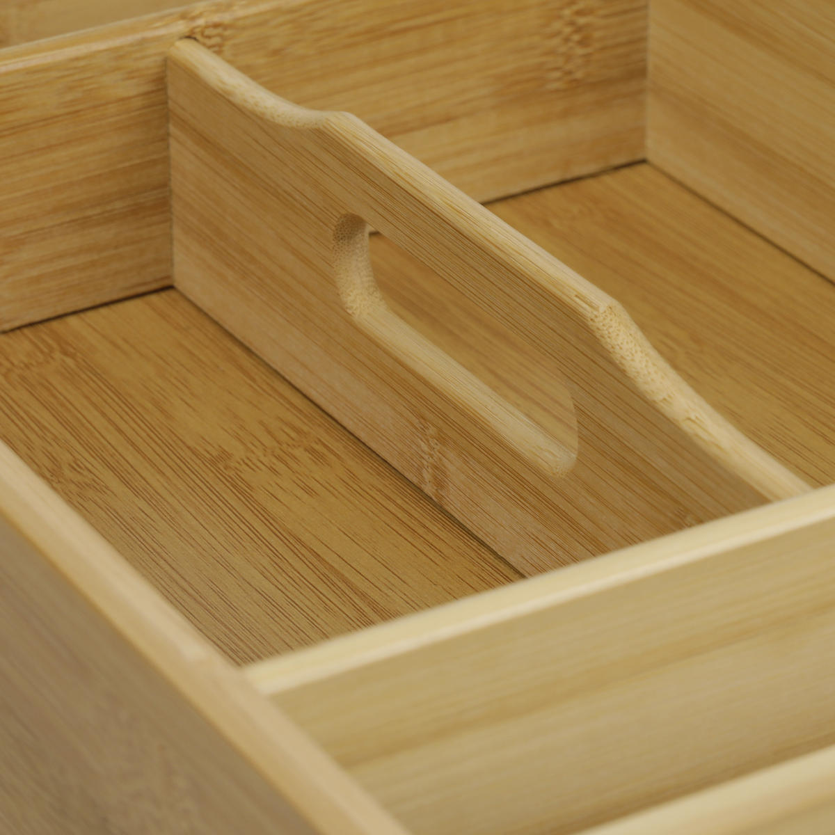 BESTECKKASTEN - Hellbraun, Holz (37/7/23cm) - Relaxdays