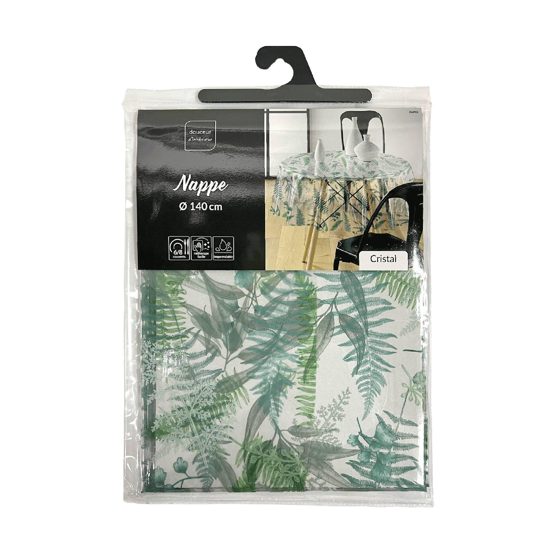 TISCHDECKE Aurea Ø 140 cm - Grün, Kunststoff (140/140cm) - Douceur d´intérieur