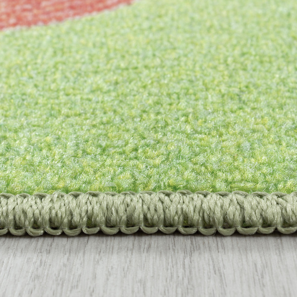 TEPPICH Kinder Flachgewebe Spielstraße Polyamid Antirutsch Kinderzimmer Grün Läufer 80x120 - Grün, Textil (80/120cm) - KADIMA DESIGN