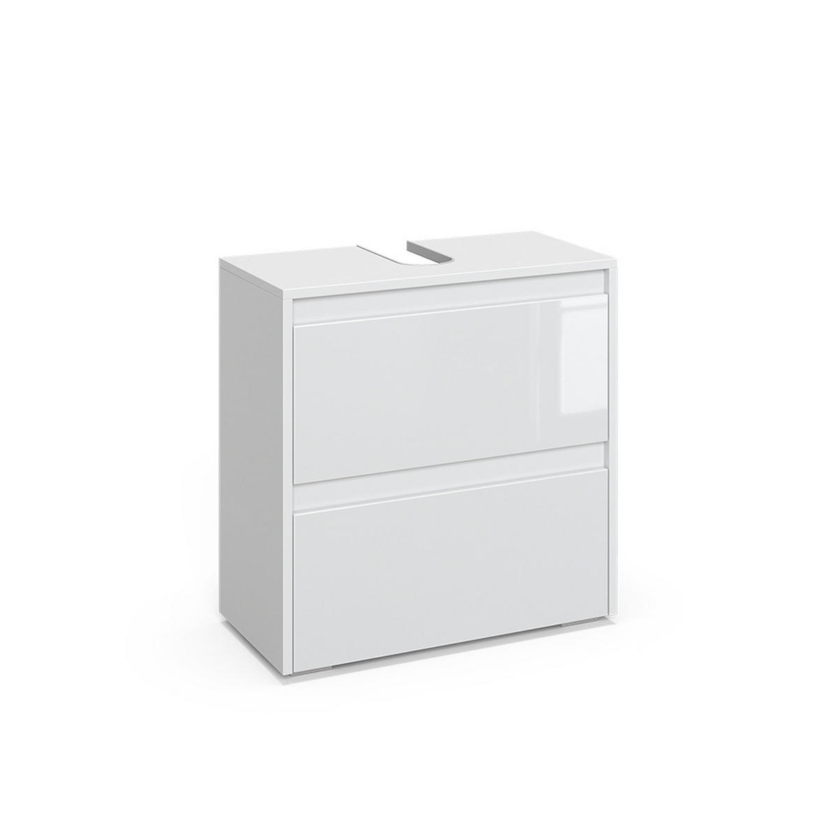 DOLNÍ SKŘÍŇKA POD DŘEZ Majest Bílá/bílý vysoký lesk - bílá/vysoce lesklá bílá, kompozitní dřevo (60.1/62/30.1cm) - Vicco
