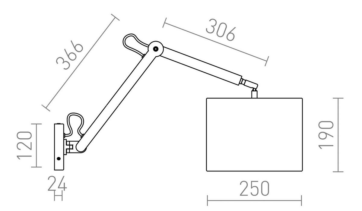 WANDLEUCHTE MADISON W Weiß Chrom 15 W - Weiß, Metall (25/86.5/25cm) - Rendl