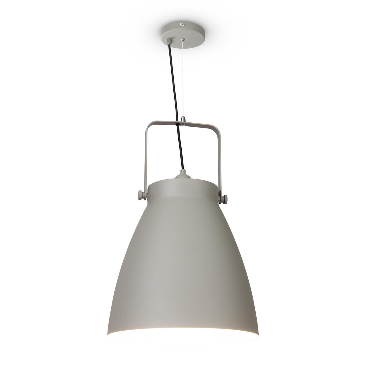 PENDELLEUCHTE Boone Pd - Weiß/Grau, Metall (39/39/58cm) - Paco Home