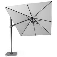 AMPELSCHIRM rechteckig 3.5 x 2.6 m Challenger T² Basic 360° kippbar weiss/anthrazit - Weiß, Metall (260/350cm) - Platinum