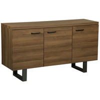 SKŘÍŇ Tmavě hnědá Timber - hnědá, kompozitní dřevo (140/79/42cm) - Beliani