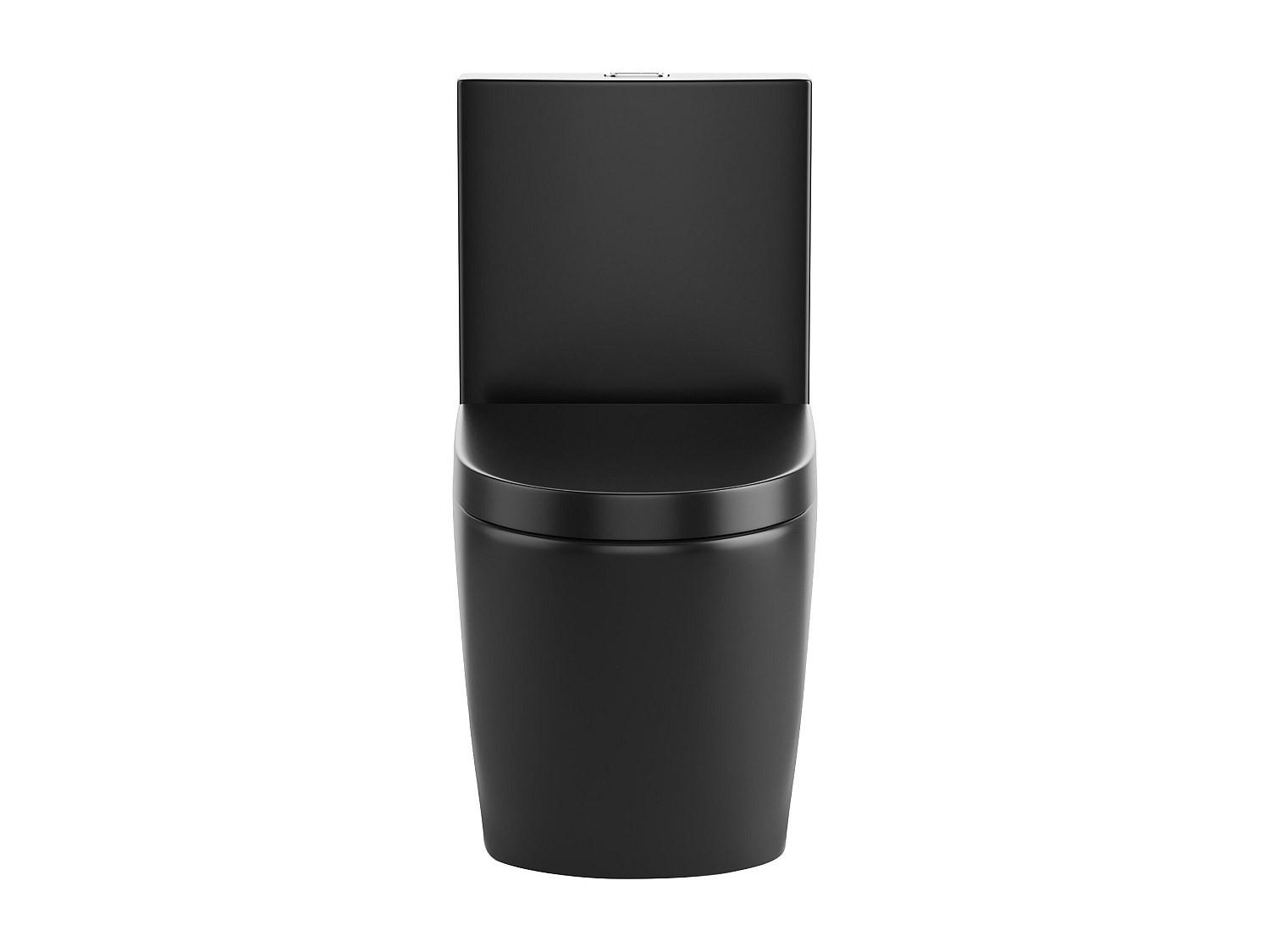STAND WC - 39 cm x 69 cm - Keramik - Schwarz NAGILAM - Schwarz, Keramik (39/78.5/69cm) - Vente-Unique