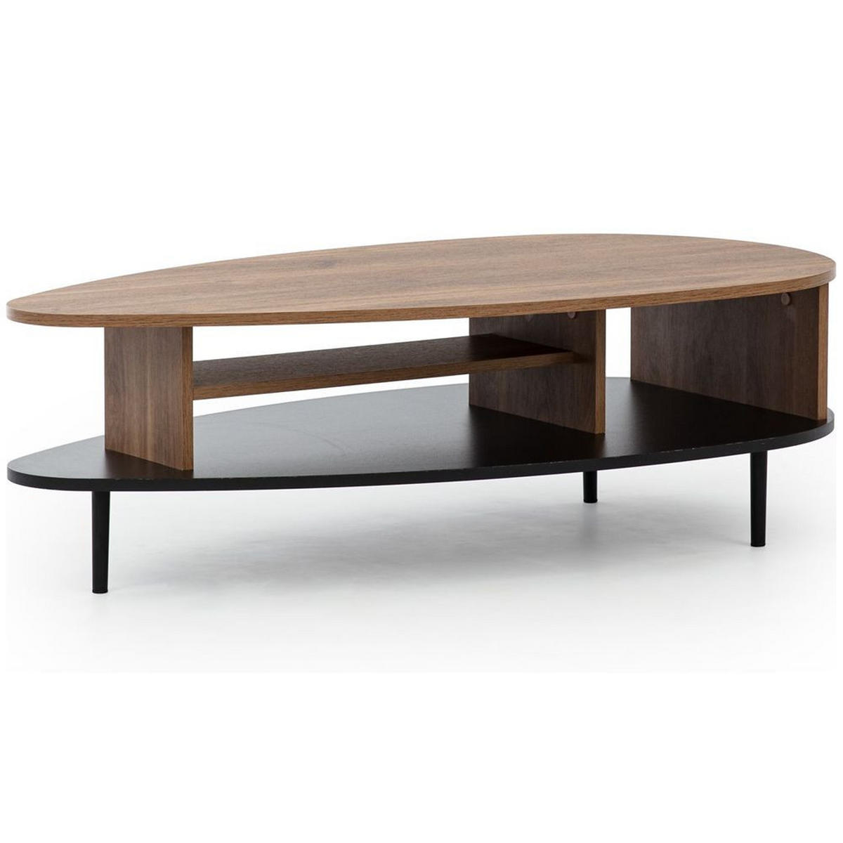 WOHNZIMMER-SET 4-TLG. Varedo-132 - Braun, Holzwerkstoff (464/200/62cm) - Lomado