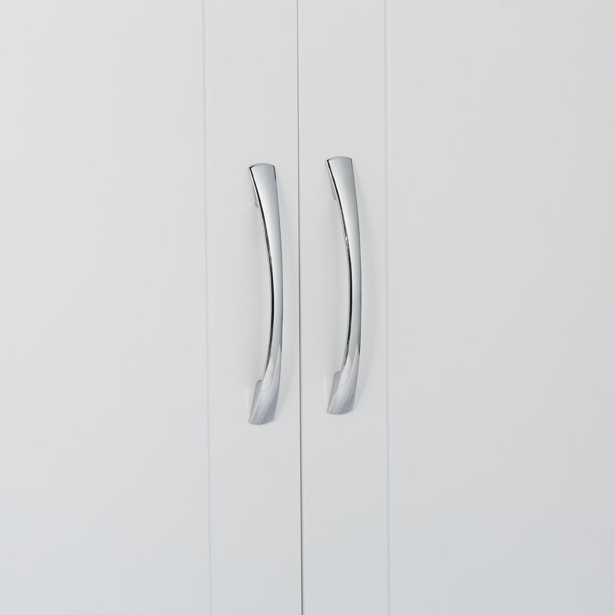 BADSCHRANK - Silberfarben/Weiß, Holzwerkstoff/Metall (60/60/18cm) - Relaxdays