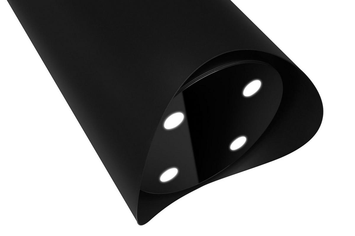 DUNSTABZUGSHAUBE GCH P 893 BL Diamond 40 cm Insel 850 m³/h - Schwarz, Metall (40/86.5/20cm) - Gurari