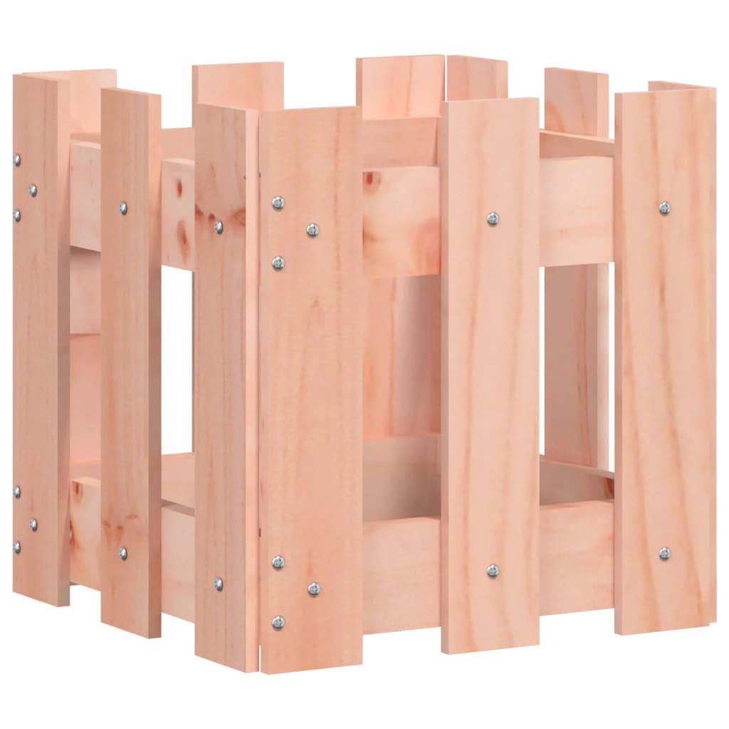 PFLANZKÜBEL Lattenzaun-Design 30x30x30 cm Massivholz Douglasie - Rotbraun, Holz (30/30/30cm)