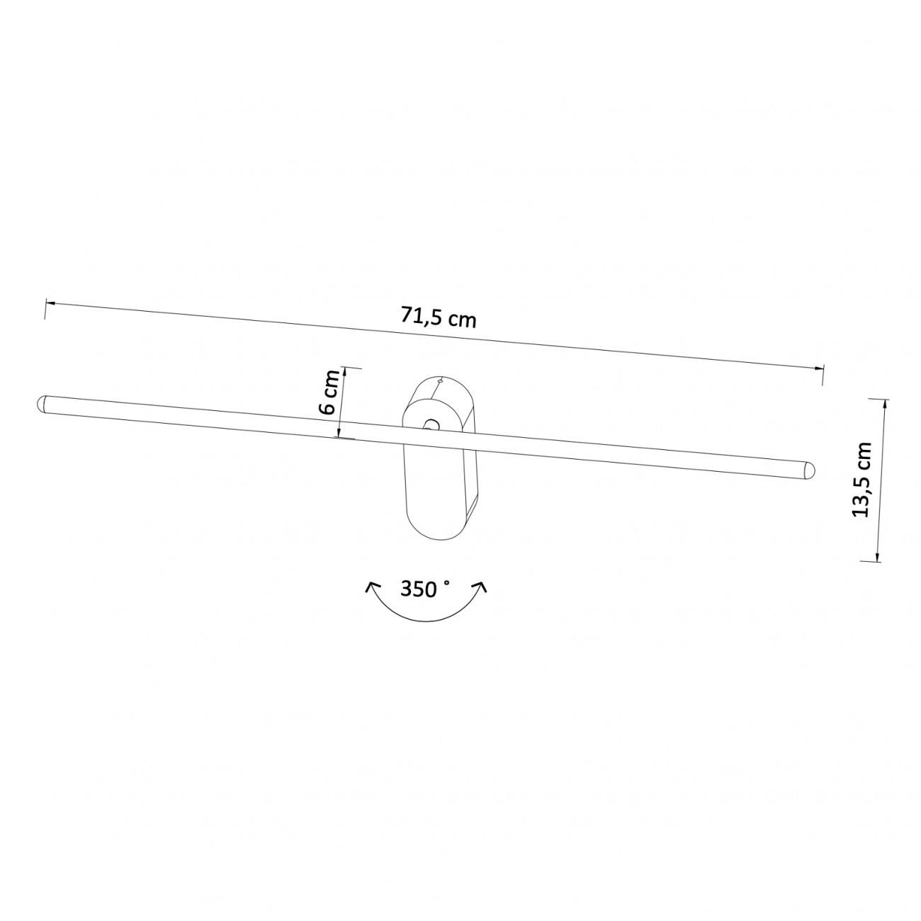 WANDLEUCHTE Melbourne, Schwarz, 71.5cm - Schwarz, Metall (6/13.5/71.5cm) - KOSILUM