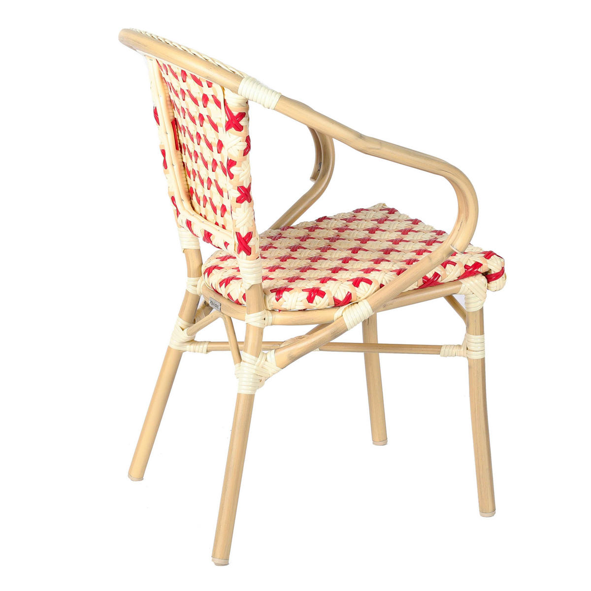 GARTENSTUHL, Rot - Rot, Holz (60/82/57cm) - Oviala