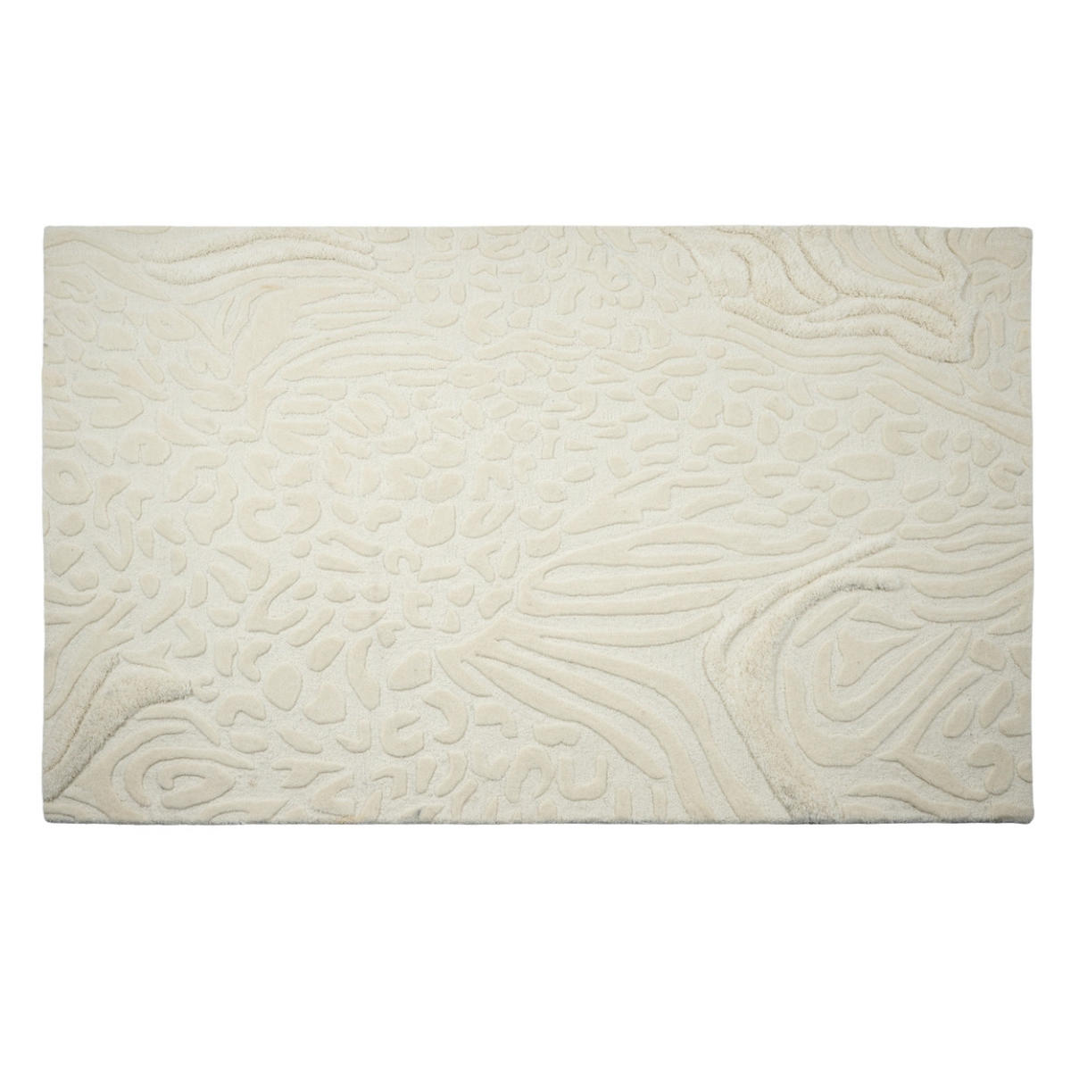 TEPPICH rechteckig aus Wolle 160x230cm, beige - Beige, Textil (230/160cm) - Giga Meubel
