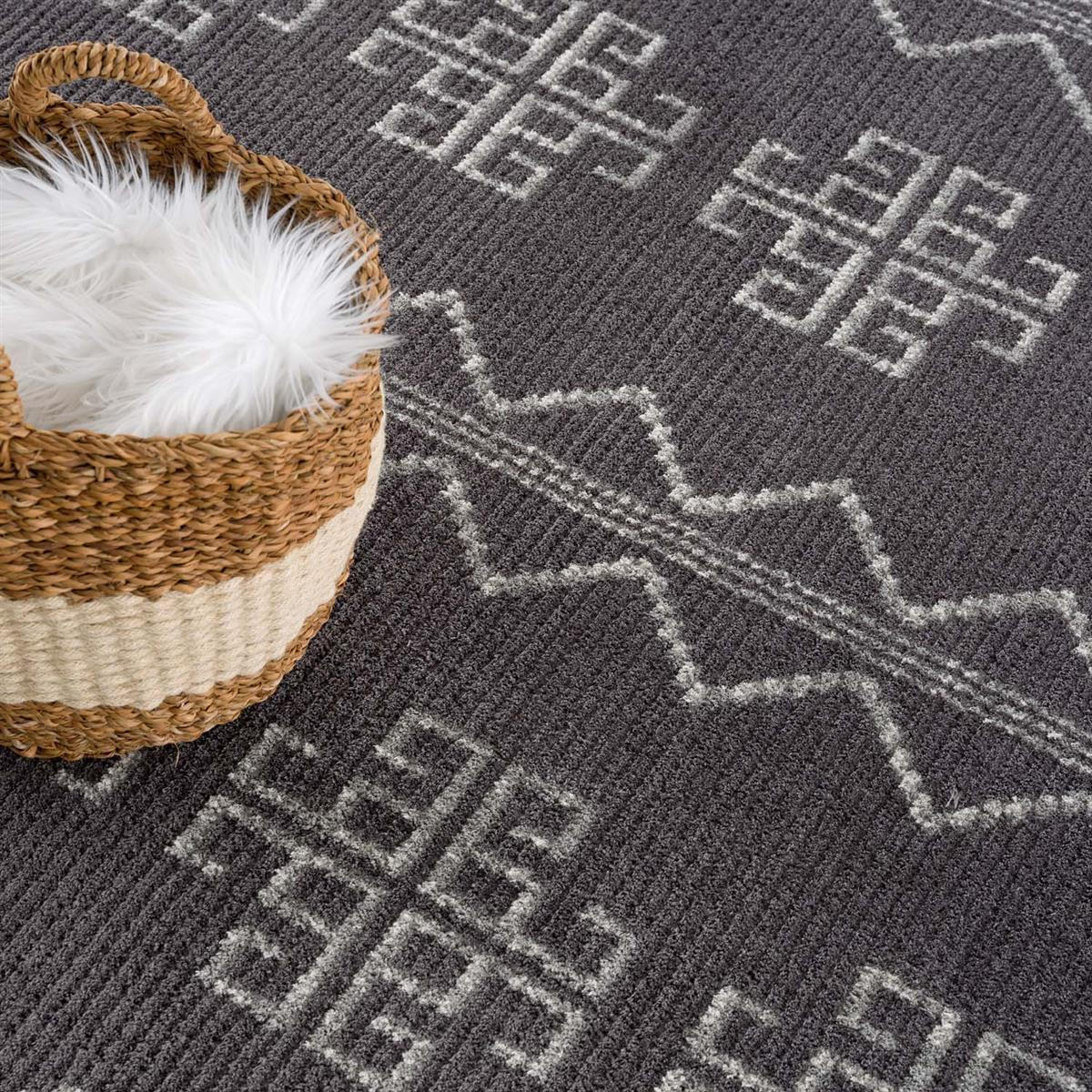 KURZFLOR-TEPPICH April 0608 Grau 160x230 cm - Grau, Textil (160/230cm) - carpet city