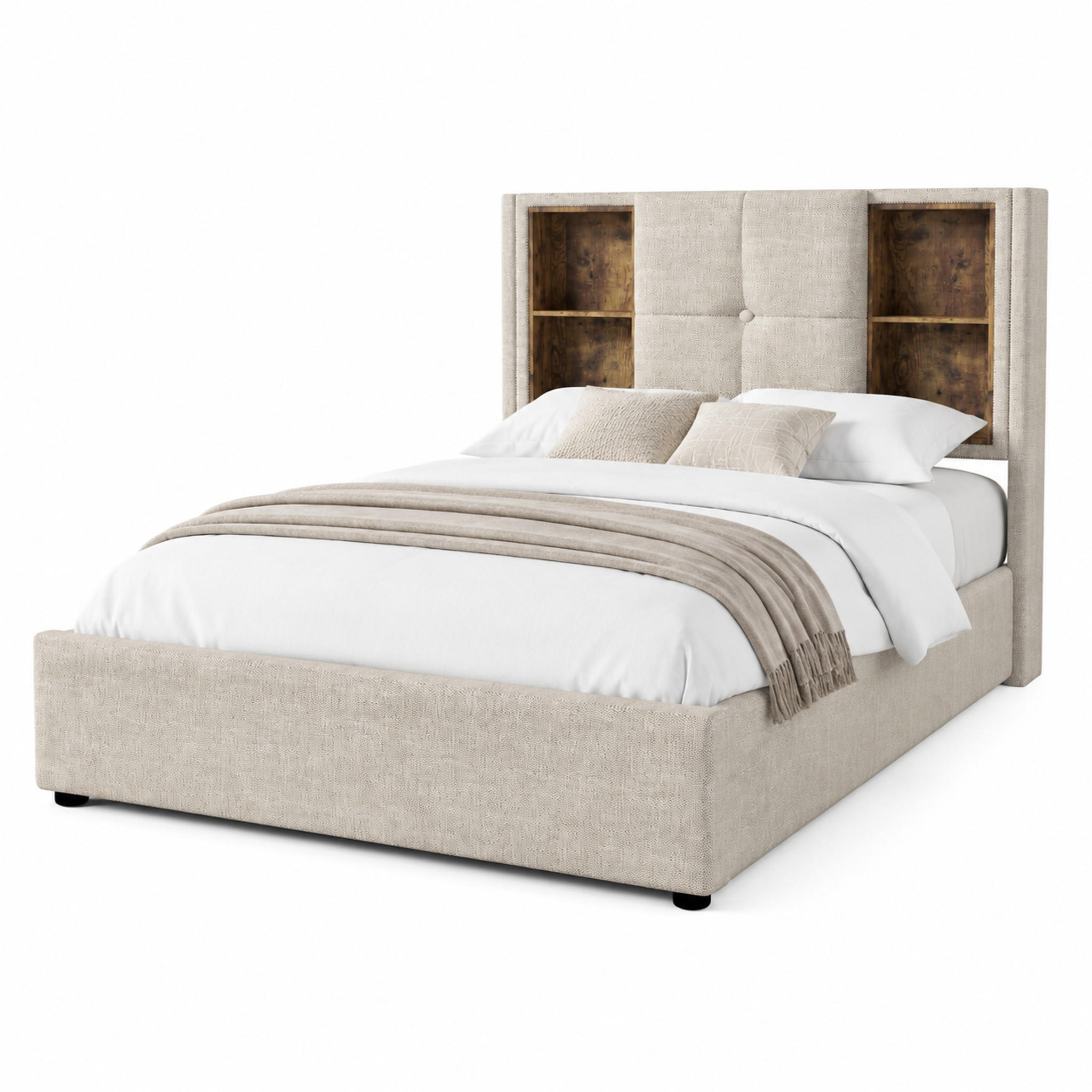 Beauniv Polsterbett Braun 90x200 cm