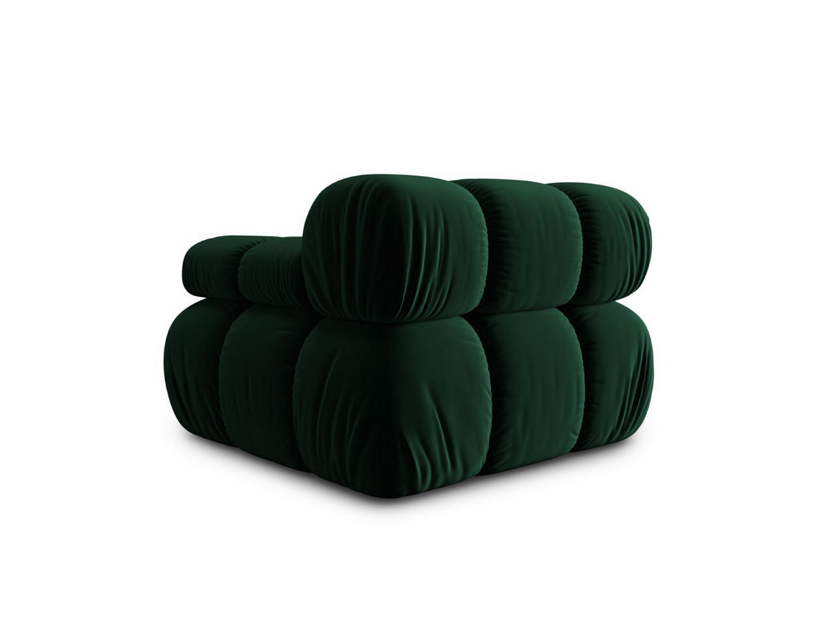 MODUL rechts Bellis aus Samt flaschengrün - Dunkelgrün, Textil (94/70/94cm) - Micadoni