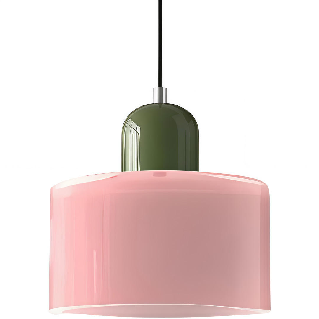 PENDELLEUCHTE Glas Nordisch Modern 15cm Rosa, E27 bis 150cm höhenverstellbar - Pink, Metall (15/16/15cm) - Authentics