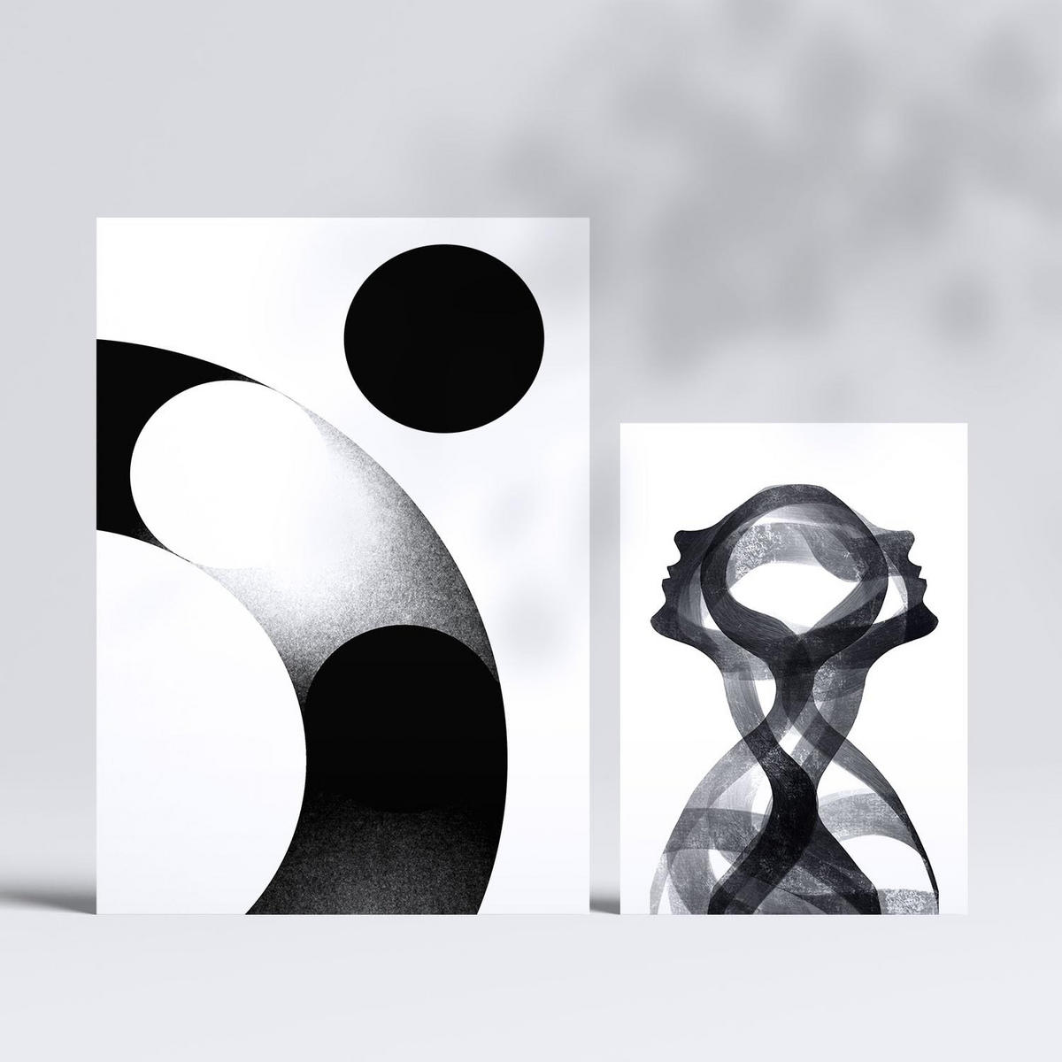 POSTER Set Mit 6 Stille Streifen In Liebhaber Abstrakt Ästhetische Dekorative Gemälde Für Ihr Wohnzimmer, Schlafzimmer, Zuhause A3 & A4 Rahmenlos - Klar, Papier (29/3cm) - Nacnic