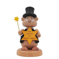HOLZFIGUR Hamster Sternenschenker 11 cm - Multicolor, Metall (6/11/0.1cm)