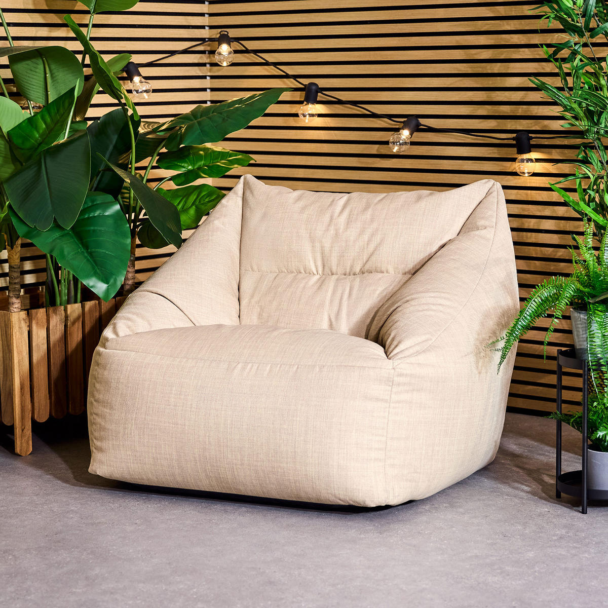 SITZSACK Outdoor-Sessel Natalia - Beige, Textil (97/35/84cm) - icon