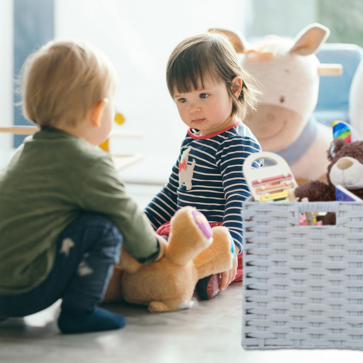 AUFBEWAHRUNGSKORB - Grau, Kunststoff/Metall (32/31/30cm) - Relaxdays