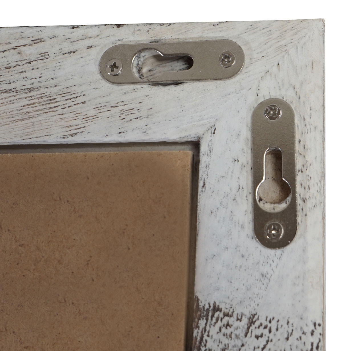 BILDERRAHMEN SHABBY-LOOK rechteckig Kiefer Weiß Dekor - Weiß, Holz (66/46cm) - Jamb