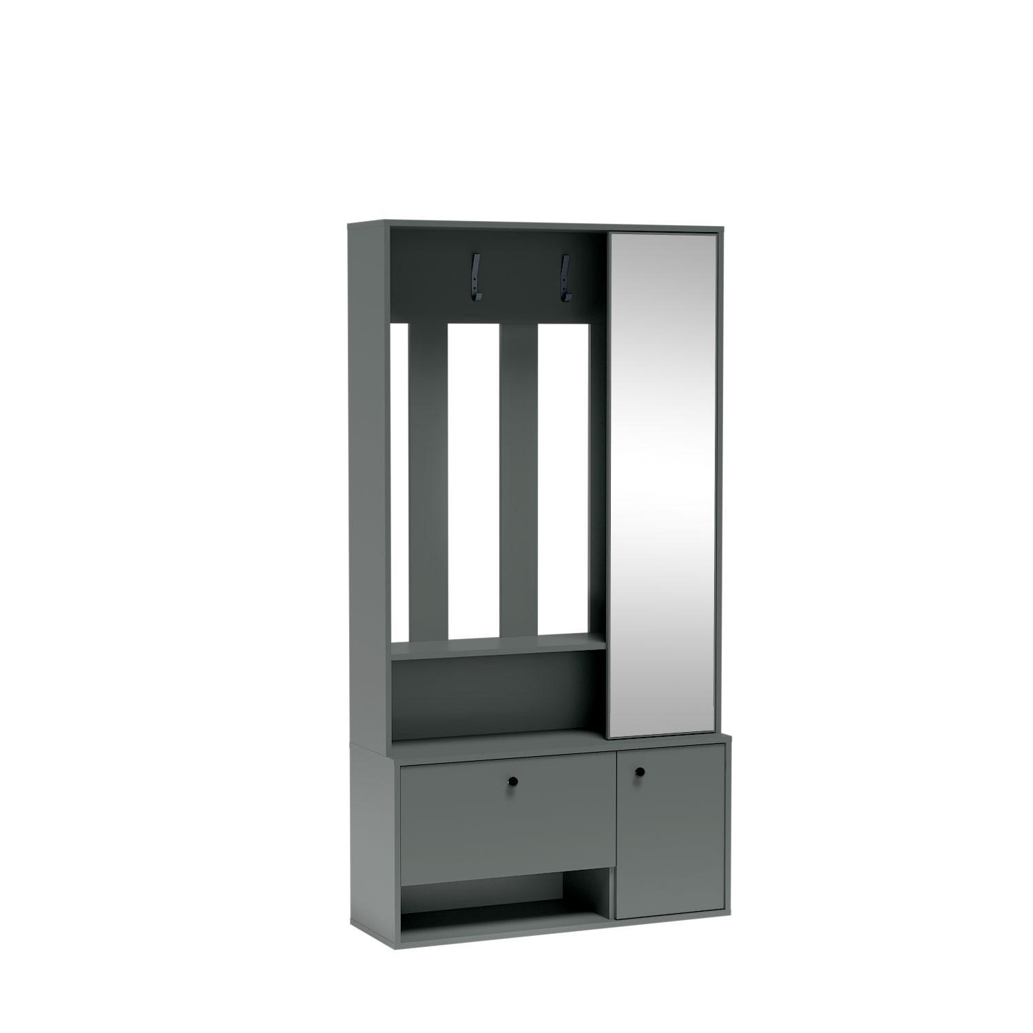 GARDEROBENSCHRANK SETA 100/190/33 Modern Garderobenschrank Hellgrün - Hellgrün, Holzwerkstoff (100/190/33cm) - MASSENO