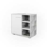 WASCHBECKENUNTERSCHRANK Perry Beton 60 x 55.6 cm - Weiß/Grau, Holzwerkstoff (60/55.6/31.1cm) - Vicco