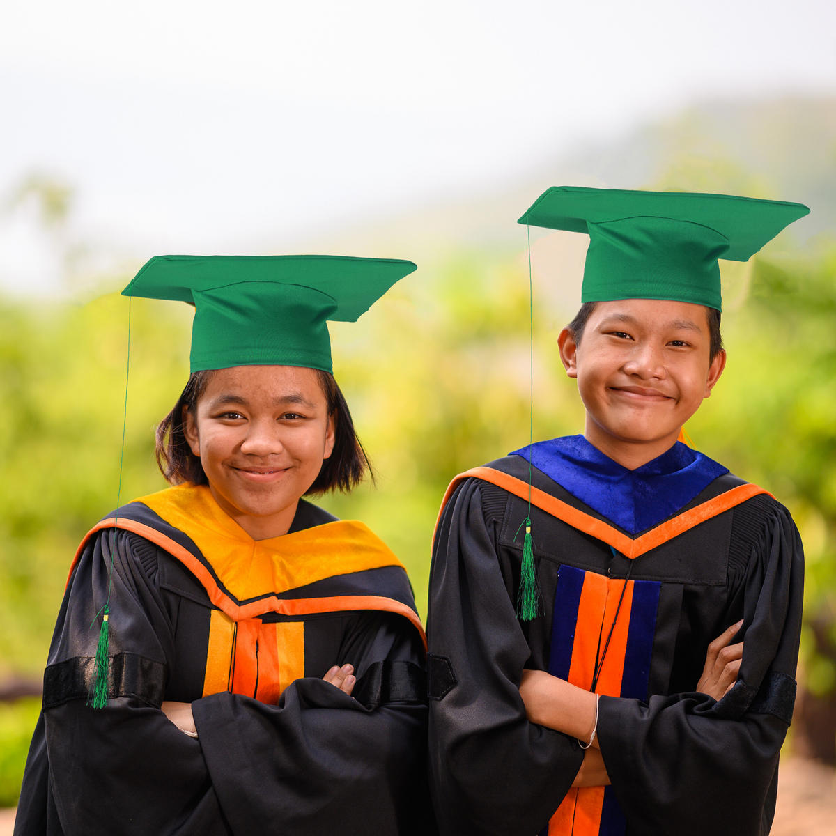 2XDOKTORHUT - Grün, Textil (28/11/28cm) - Relaxdays